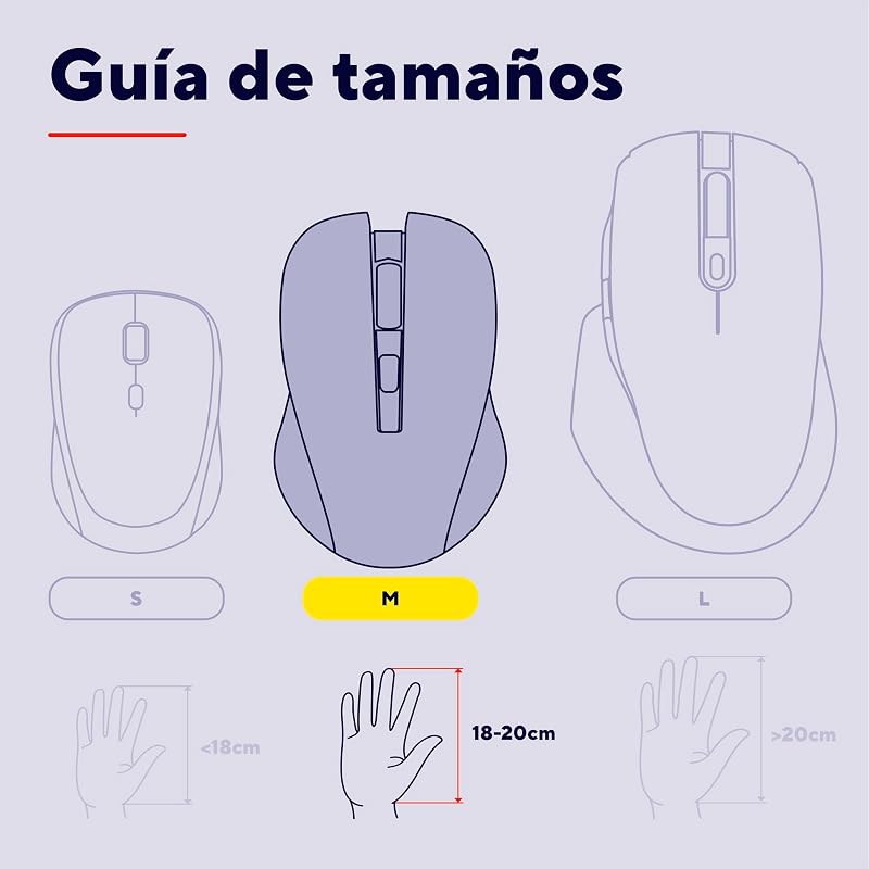 Teclado e rato sem fios Taro Pack QWERTY Espanhol, Preto