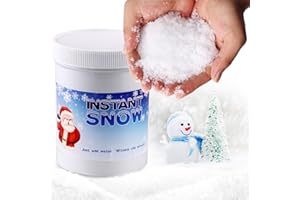 COSCOSX Instant Snow Fake Snow Powder-Make 6-8 Gallons of Artificial Snow, Instant Snow Powder Instant Snow Packets Magic Snow Perfect for Winter Decoration, Holiday and Winter Crafts and Artificial Snow Play