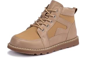Frank Mully Kids Ankle Boots Boys Girls Outdoor Booties Kids Comfort Work Boot Lace Up Hiking Shoes (Toddler/Little Kid/Big Kid)
