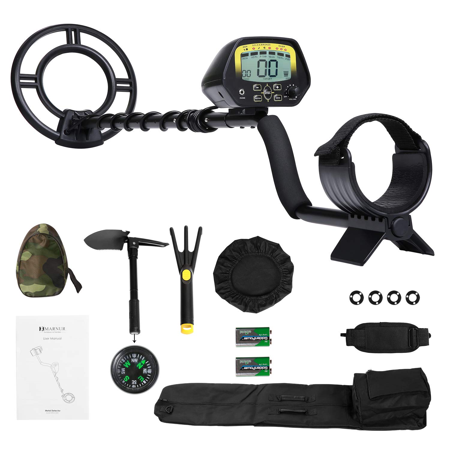 MARNUR Detector de Metales subterráneos de Alta precisión, 2 ...