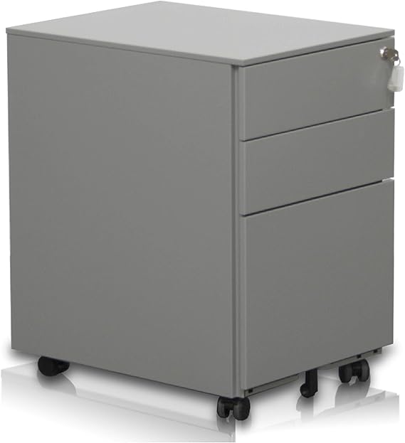 New Cajonera Oficina archivador Gris Serie, pensada para mesas de