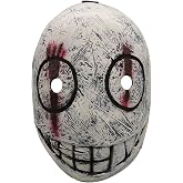Dead Game Killer Mask Adult Smile Latex Half Face Mask for Halloween Adult | Creepy Cosplay Costume Props, Durabel Latex, Elastic Back Strap, Wide Eye Cutouts, for Men Women, for Haunted House Party
