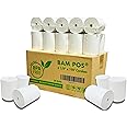 BAM POS 3 1/8 x 190 Thermal Receipt Paper Rolls For Most POS Systems and Receipt Printers, Compatible With Clover Station, Square Station, Toast Station, TM-T88, TSP Series (30 Rolls)