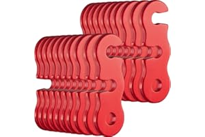 SATINIOR Guyline Tensioner Aluminum Alloy Tent Cord Paracord Tensioner Guy Line Rope Adjusters Cord Tighteners for Outdoor Tent Camping Hiking Accessories