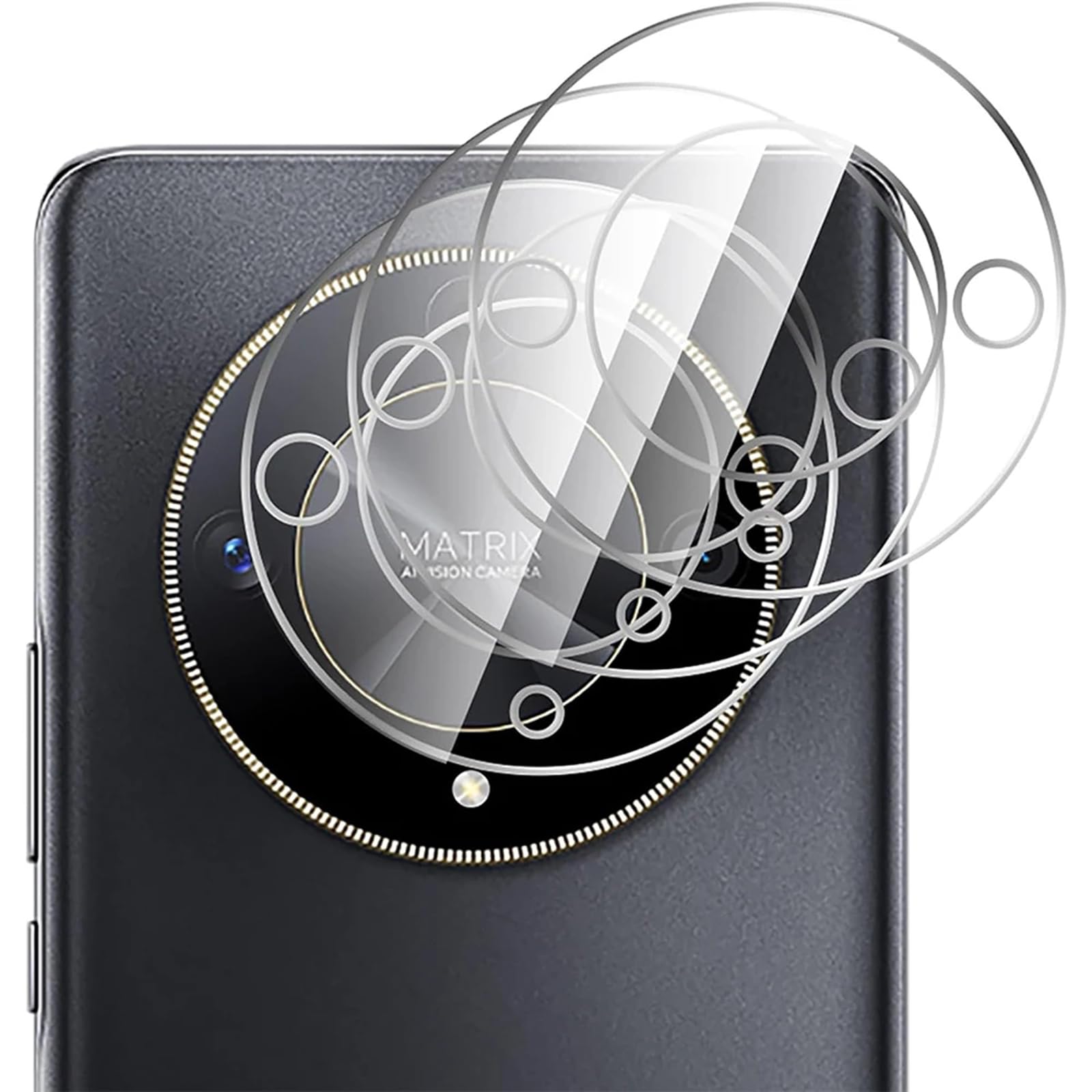 KNOXS 3 Pack Back Camera Lens Protector for Honor Magic 6 Lite, [Protect the Rear Camera] [Integrated Design] Anti-scratch and Anti-fingerprint 9H Tempered Glass Protector Film (Transparent)