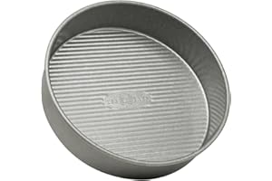 USA Pan Bakeware Nonstick Round Cake Pan, 8-Inch, Aluminized Steel