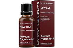 Mystic Moments | New Car Fragrance Oil - 10ml - Perfect for Soaps, Candles, Bath Bombs, Oil Burners, Diffusers and Skin & Hai