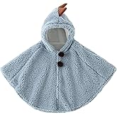 Lifup Baby Toddler Hooded Poncho Cape Cloak, Winter Faux Fur Jacket Children's Cover Cloak Car Seat Coat