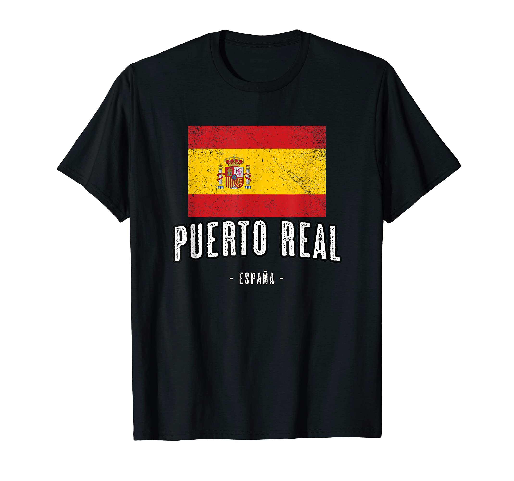 Puerto Real Spain | ES Flag, City Top - Bandera Ropa - T-Shirt