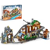 VictoBonda Mine Roller Coaster Building Set for Adults Boys Girls 8-12 | 1170 PCS Roller Coaster Building Kit with a Hand-Cranked Mechanical Track,STEM Building Set Toy Gift for Boys Girls