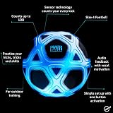 Strikesphere Smart Ball SBCB1B Football Kick Up Counting Lights Sounds White view 8