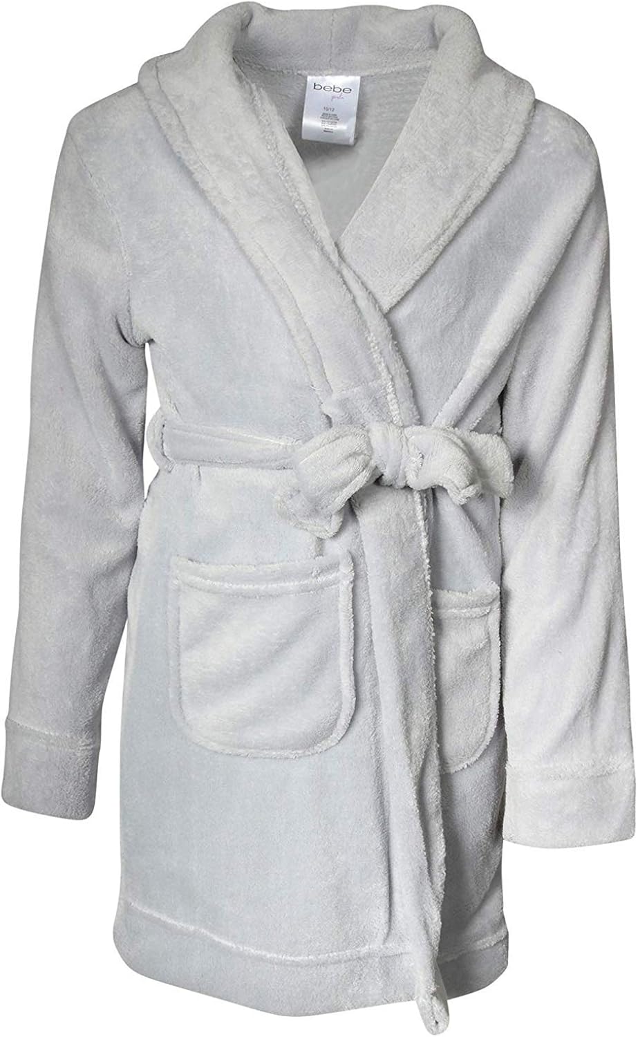 bebe Girls Ultra Soft Plush Robe with Pockets: Clothing