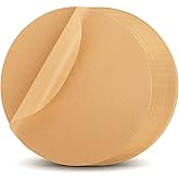 6-Inch Baking Sheet Rounds - Kraft Unbleached Parchment Paper, Non-Stick, Easy to Demold, Waterproof, Tear-Resistant, Parchment Paper Rounds is a Good Tools for Baking