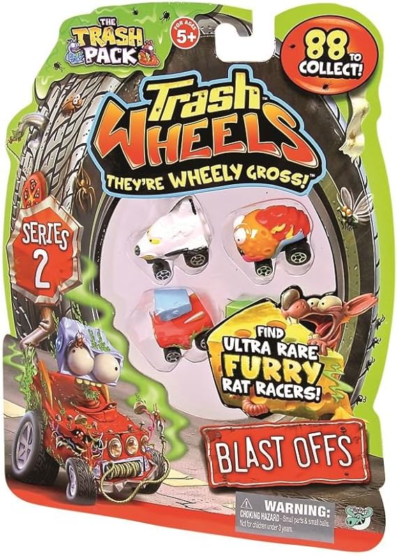 Trash Pack The Trash Wheels SERIES 2 *BLAST OFFS* Amazon.co.uk Toys