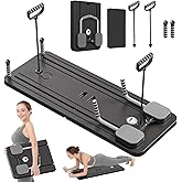 JANUA Pilates Board - Pilates Reformer Set, Multi-Purpose Foldable Pilates Reformer Board for Home, 5 in 1 Pilates Sliding Board
