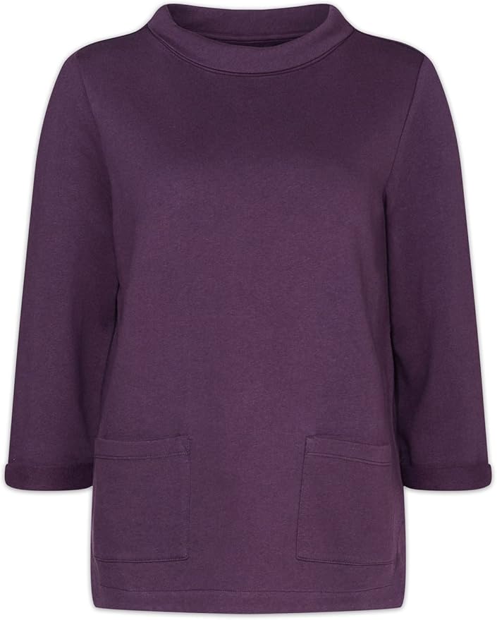 Seasalt Women's Bareroot Sweatshirt Aubergine Amazon.co.uk Clothing