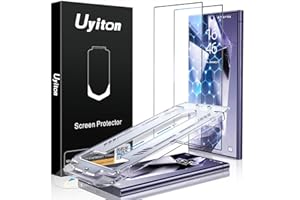 Uyiton UnBreak-Glass for Samsung Galaxy S24 Ultra Screen Protector, [Ultrasonic Fingerprint Support][Auto-Alignment Frame] Scratch-Resistant Bubble-Free S24 Ultra Screen Protector(6.8'' 5G), 2 Pack