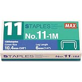 Max No. 11-1M Staples for Vaimo Staplers