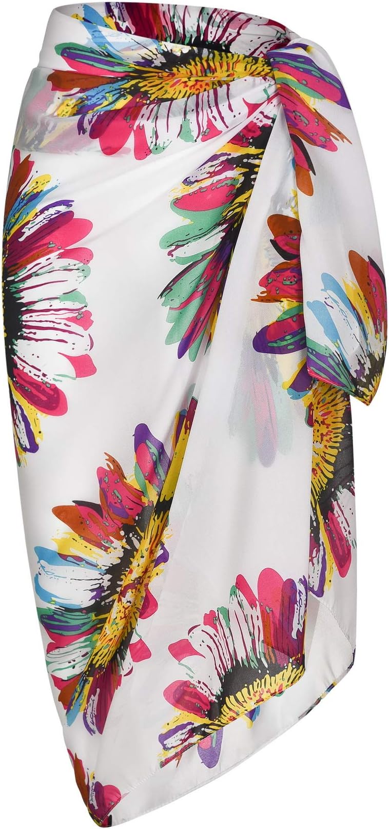 ChinFun Women's Beach Cover Up Sarong Dress Pareo Wrap Chiffon