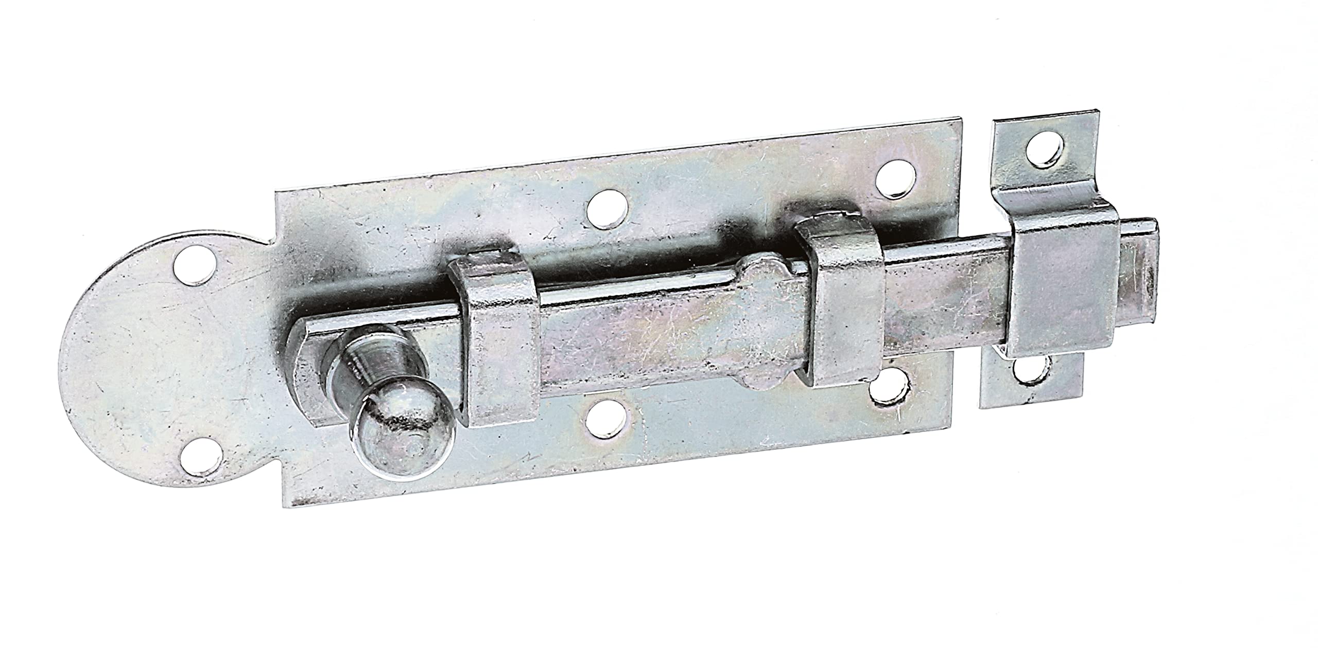 Window Bolt Straight with Fixed Loop 80 x 30 mm / 10 STK. Oberflaeche: galvanisch Gelb verzinkt
