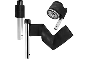LYDODOKA 2 Pcs Nylon Strap Oil Filter Wrench, Adjustable 1/2" Drive Strap Wrench with Anti-Slip Nylon Belt, Universal Oil Fil