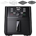 Instant Pot Vortex 5.7QT Air Fryer With Accessories, Custom Smart Cooking Programs, 4-in-1 Functions that Crisps, Roasts, Bakes and Reheats, 100+ In-App Recipes, from the Makers of Instant Pot, Black