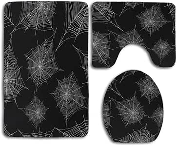 Telaraña Esquema de color plateado Tela de araña de Halloween 3 piezas