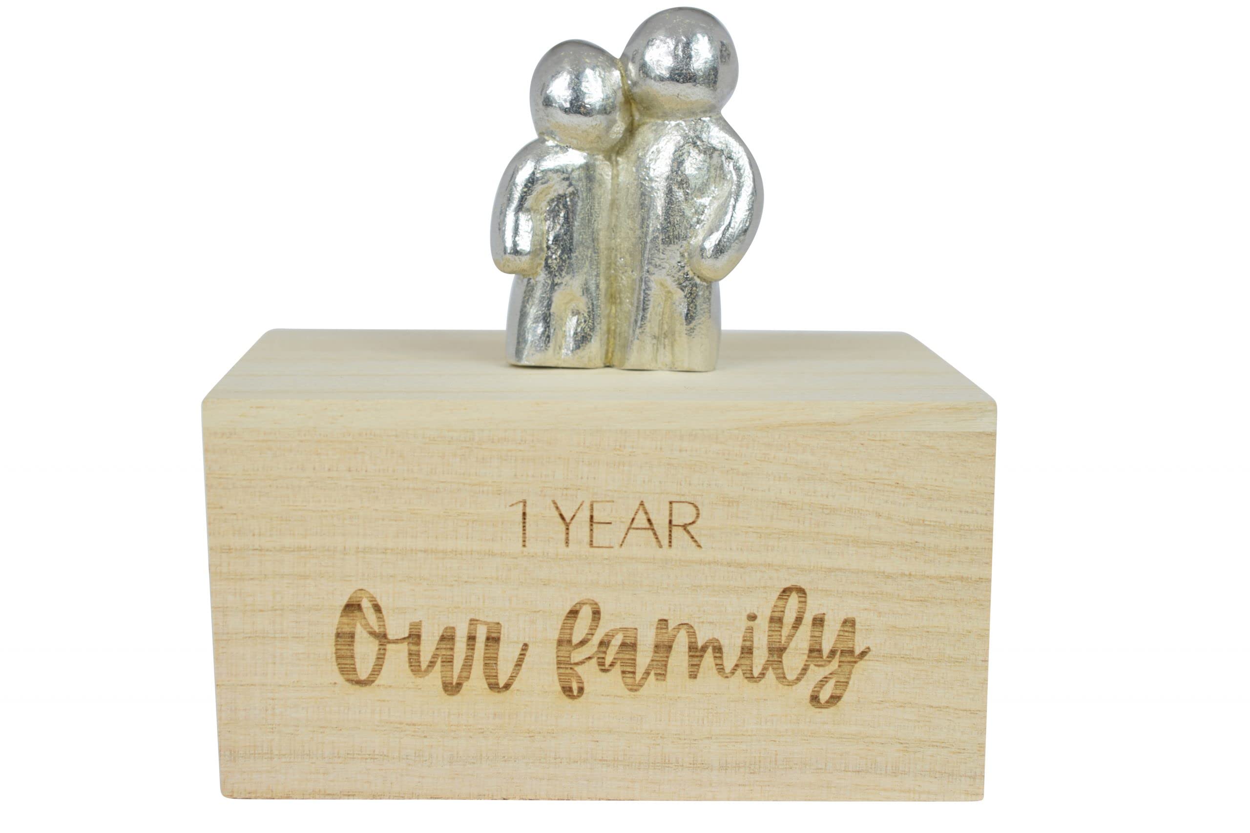 1 Year Anniversary Our Little Hugging Family Choose The Amount of Children (0 Children)