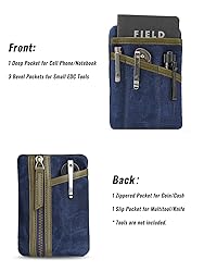 Sayram SP6 EDC Pouch, Waxed Canvas Compact Pocket