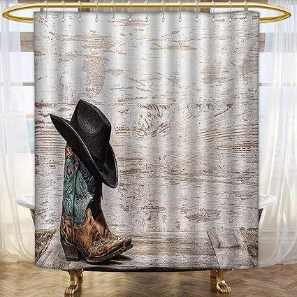 Amazon Com Lacencn Western Shower Curtains Digital Printing