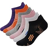 Teebulen Women Anti Odor Blister Resisting Sweat Wick Low Cut Cotton Sports Running Socks