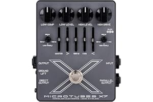 DARKGLASS ELECTRONICS Darkglass Microtubes X7 Distortion Bass Effects Pedal w/ 4-band EQ, Level Controls, and XLR DI Output