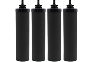 Larayci Water Filter Replacement for Berkey® BB9-2 Black Activated Carbon Filters, Compatible with Berkey® Gravity Water Filter System, Pack of 4