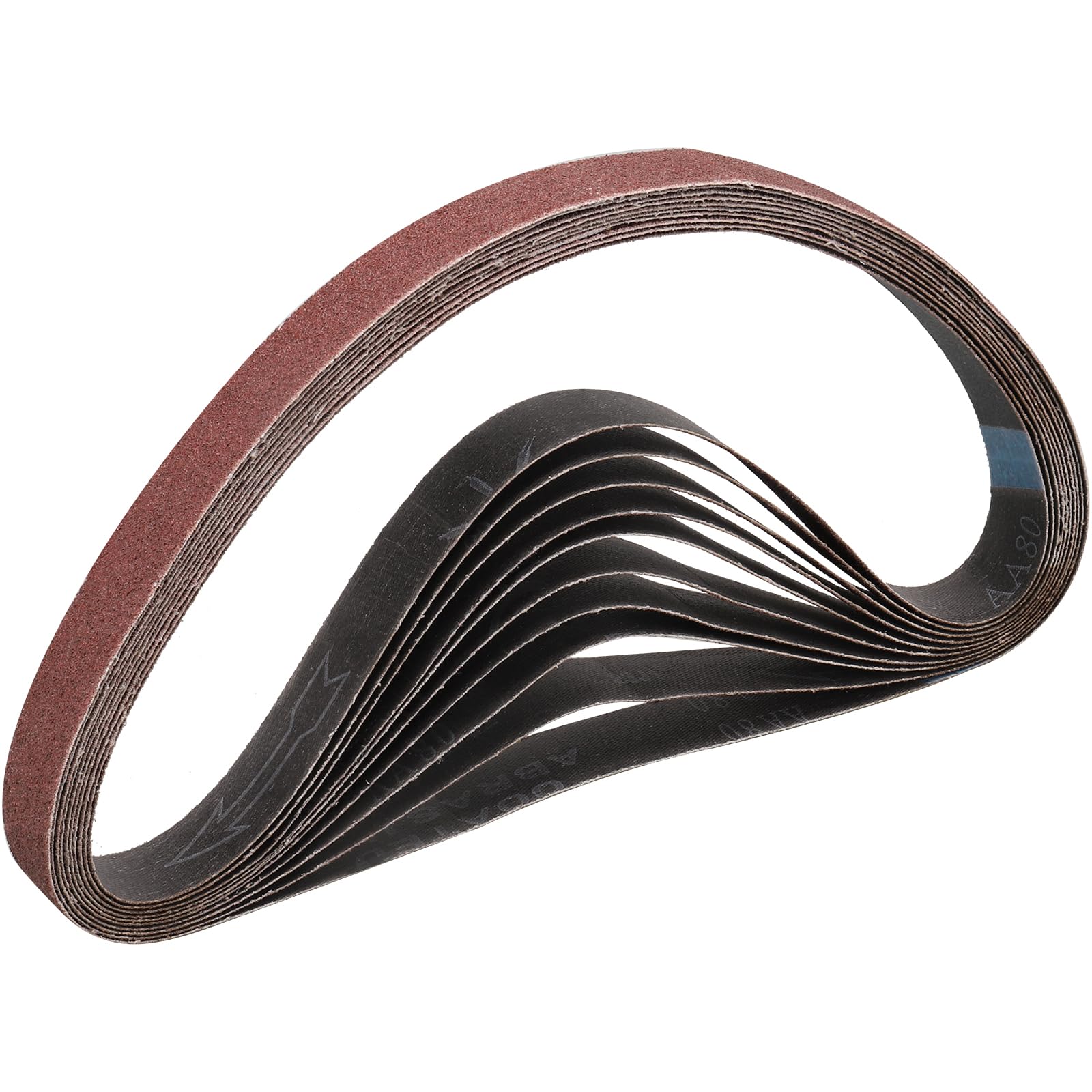 STEBRUAM Sanding Belt 25 x 762 mm,10PCS 60 Grit