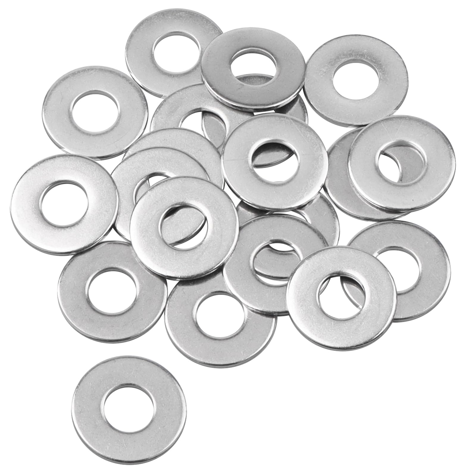 Caianwin M8 Washers 20Pcs, M8 x 20mm Penny Washers Stainless Steel Flat Washer for m8 Bolts Screws & Nuts