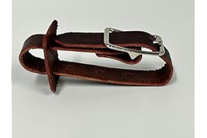 ROWDY ROWELS Latigo Leather Bell Strap for Cow Bells | Bull Riding Gear