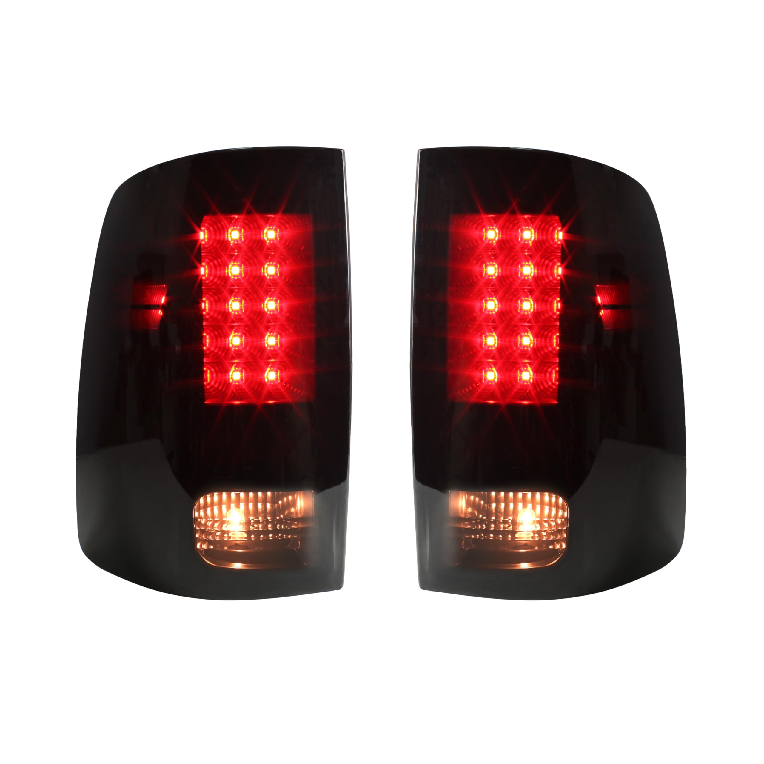 Photo 1 of KEWISAUTO LED Tail Lights for Dodge RAM 1500 2500 3500 09-18, Smoked Black LED Taillights Brake Rear Lamps for Dodge RAM 1500 2009-2018 / RAM 2500 3500 2010-2018 Accessories (2PCS)