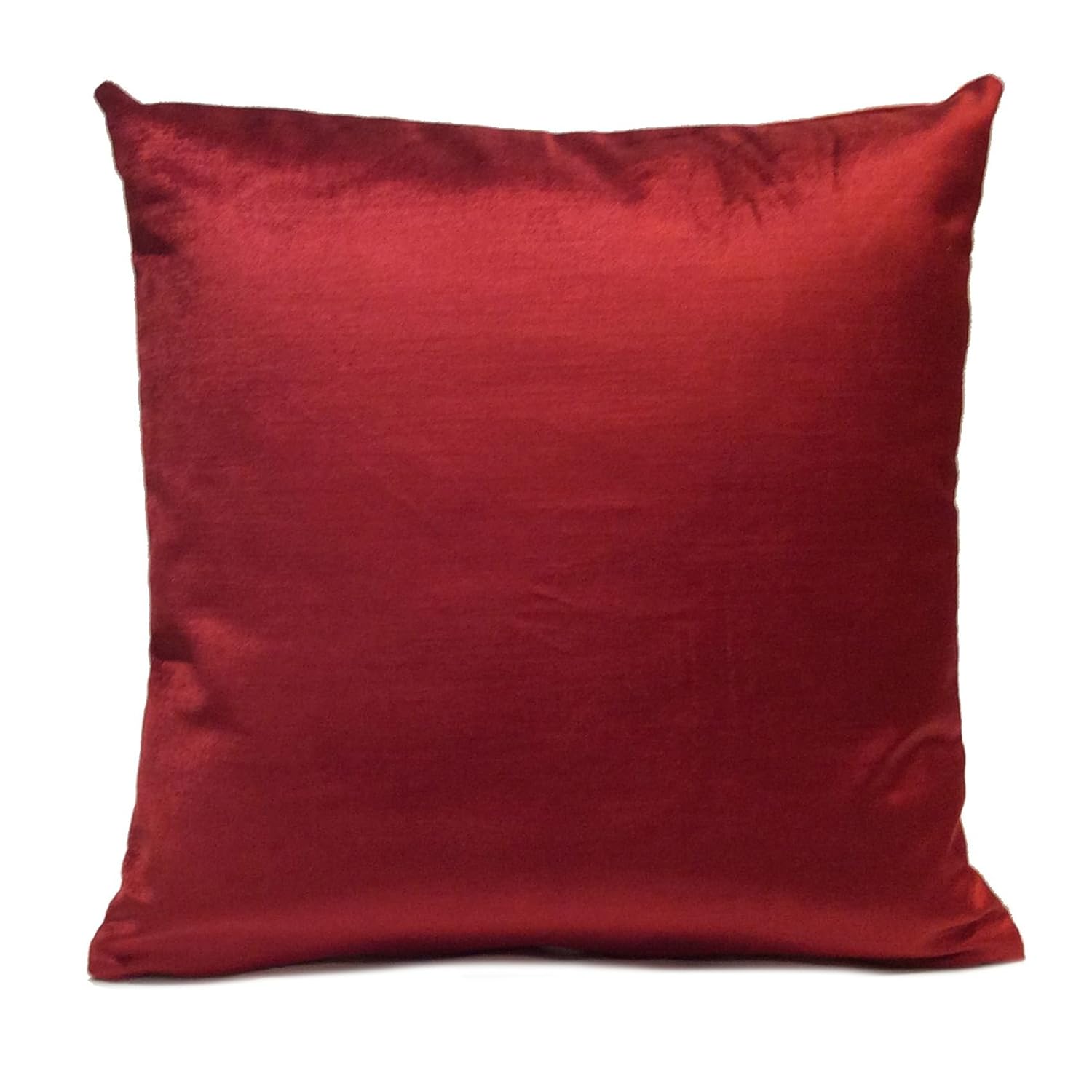 Solid Deep Red Velvet Decorative Throw Pillow Cover,Modern