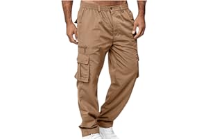 Dgoopd Cargo Pants for Men Work Hiking Pants Casual Workout Joggers Athletic Sports Sweatpants Active Cargo Joggers Pockets
