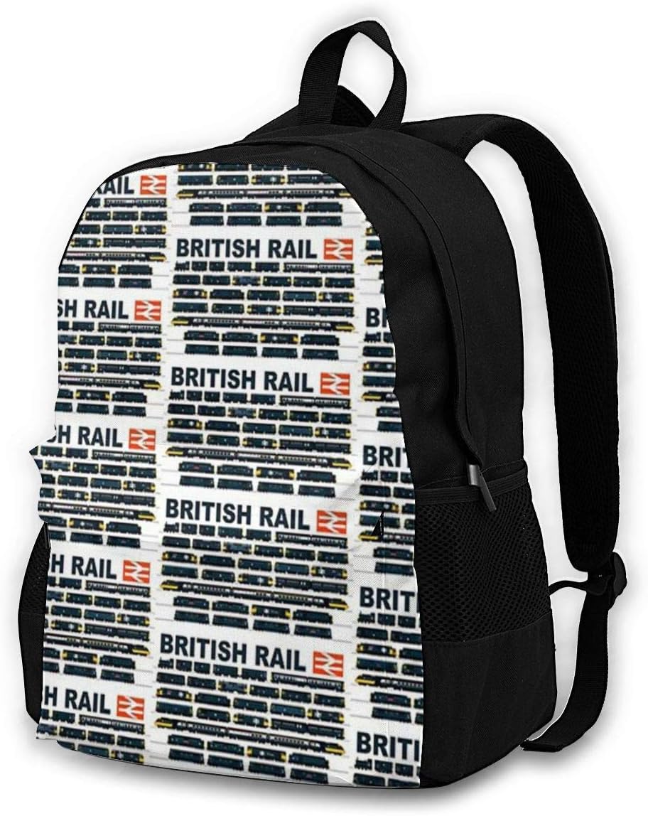 British Rail Fashion Backpack School Bag Large Capacity