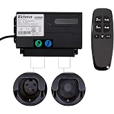 Richmat Adjustable Bed Control Box HJC18 with Bed Remote Replacement Parts | For Head and Foot Motor with Round 4 Pin Connector, Adjustable Bed Function with Recline Only