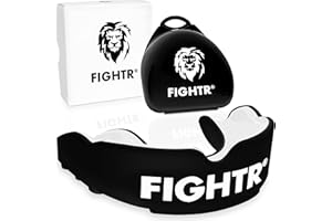 FIGHTR® Premium Mouth Guard - for Excellent Breathing & Easy to fit | Sports Mouth Guard for Boxing, MMA, Football, Lacrosse, Hockey and Other Sports | incl. hygienic Box