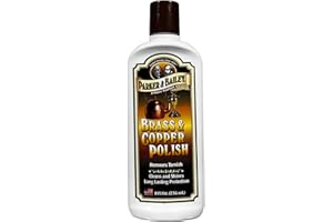 PARKER & BAILEY Brass and Copper Polish - Brass Polish Cleaner Copper Cleaner and Polish Tarnish Remover Metal Polish Cream for Polishing Antique Decor Pans Furniture 8 Oz Bottle