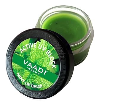 Vaadi Herbals Lip Balm, Mint, 10g