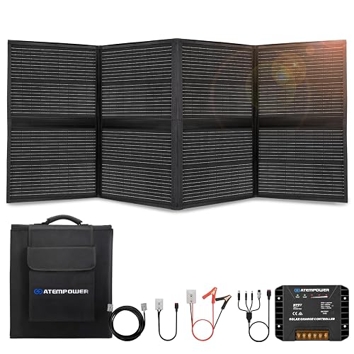 ATEM POWER 200W Portable Solar Panel - Foldable Solar Charger ...