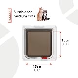 Cat Mate Lockable Cat Flap Easy Fitting Durable Silent Weatherproof White view 2