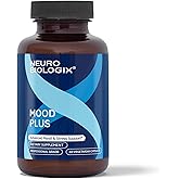 Neurobiologix Mood Plus for Men and Women, Mood & Stress Support Supplement with GABA, 5-HTP, Ashwagandha, Magnesium & Chamomile for Emotional Balance, Relaxation & Serotonin Support, 60 Capsules