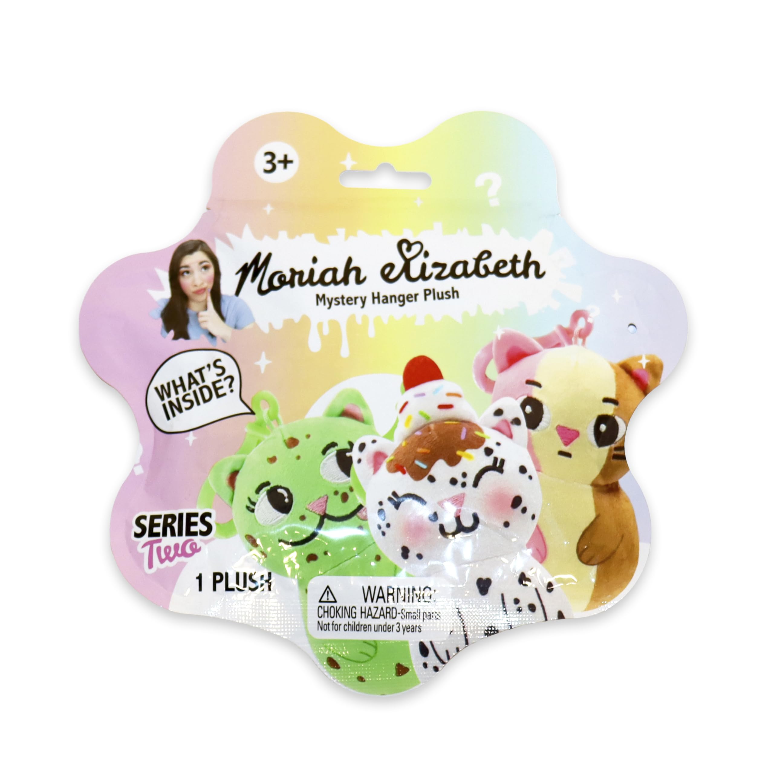 Moriah Elizabeth Mystery Hanger Plush, Series 2, Collectible Mini Plush, 1 of 6 Possible Characters, Official Merch