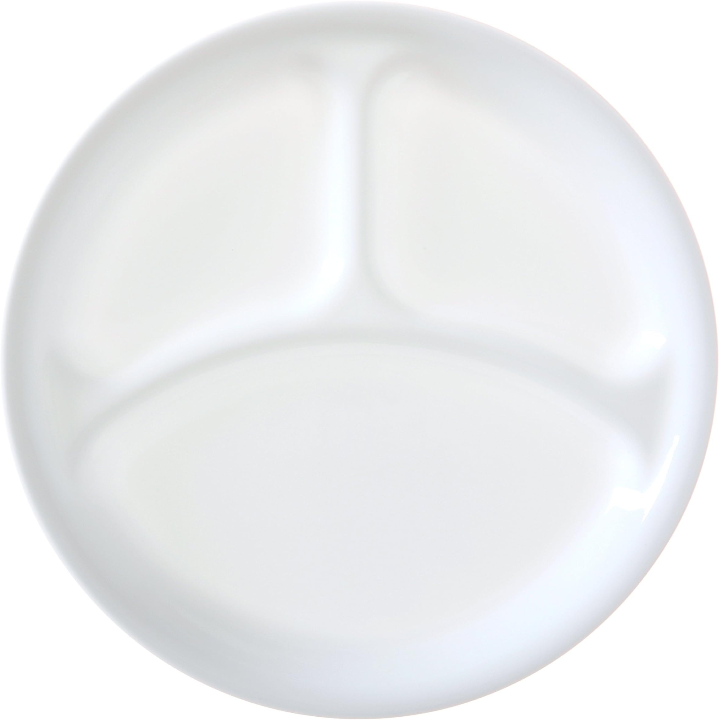 Corelle Livingware Winter Frost White 10-1/4" Divided Dinner Plate, 1 Lb