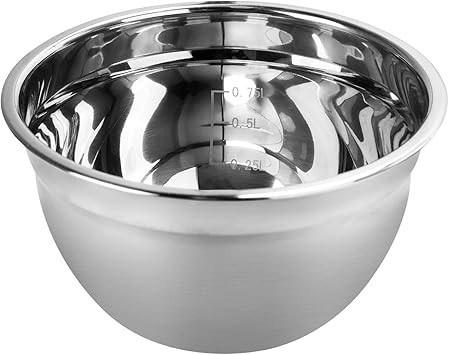 Rührschüsseln, Edelstahlschüssel, Premium 1 Stück Edelstahl